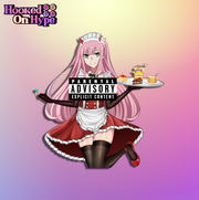 02 ZeroTwo Maid | Anime Sticker Decal (SFW & NSFW)