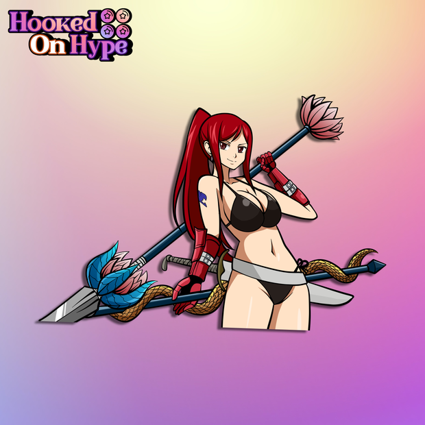 Erza Crimson Armor| Anime Sticker Decal