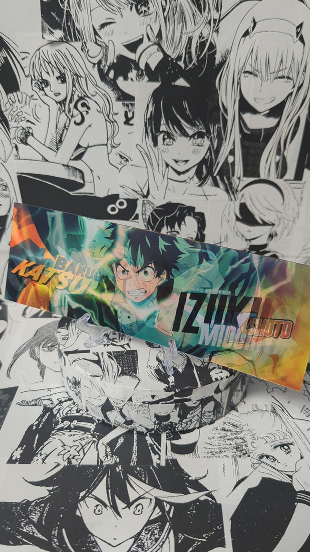 Deku Bakugo Shoto | 3D Anime Lenticular Motion Sticker Decal