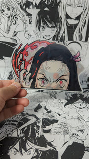 Tanjiro Nezuko | 3D Anime Lenticular Motion Sticker Decal