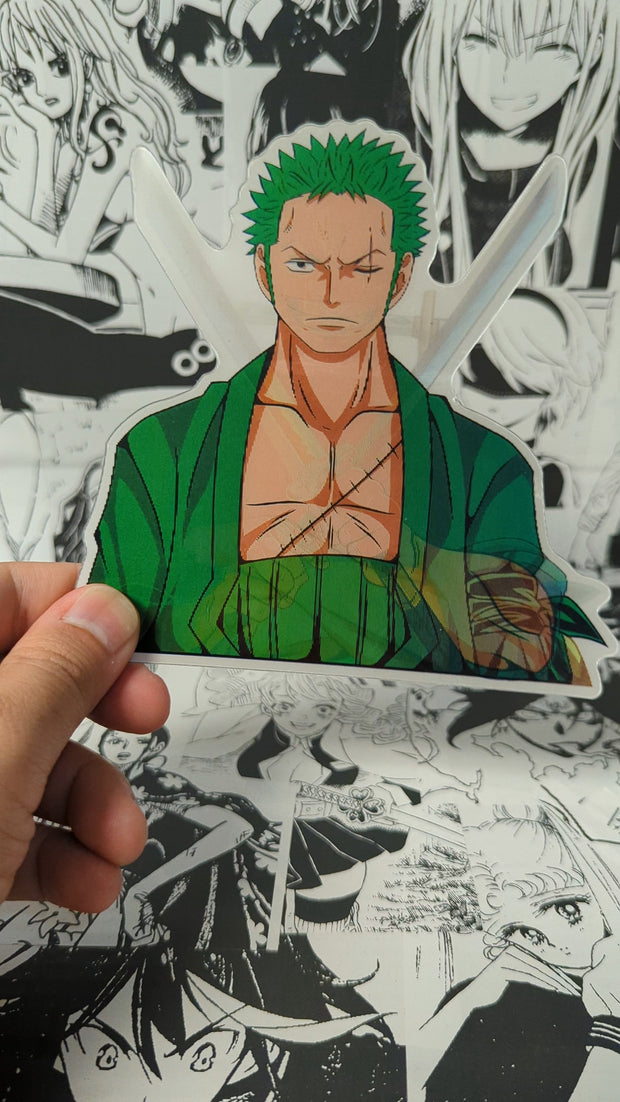 Zoro | 3D Anime Lenticular Motion Sticker Decal