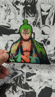 Zoro | 3D Anime Lenticular Motion Sticker Decal