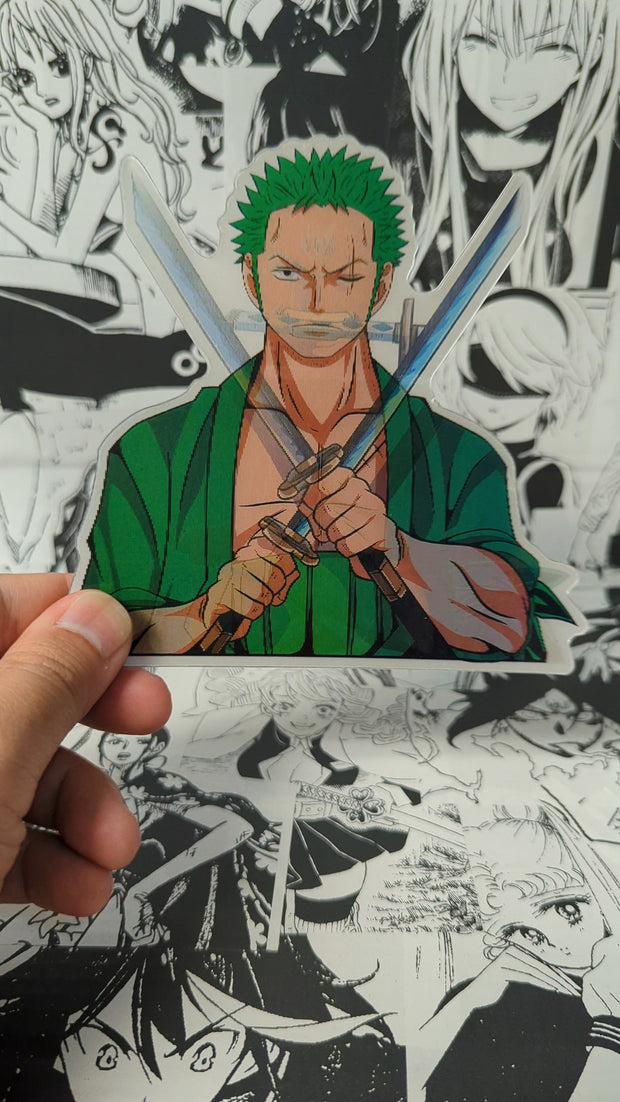 Zoro | 3D Anime Lenticular Motion Sticker Decal