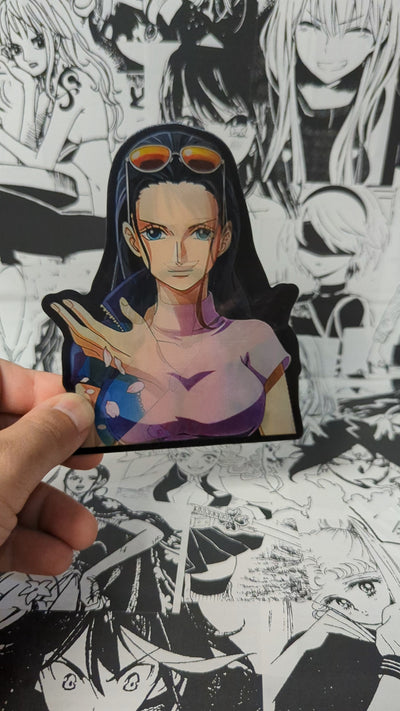 Nico Robin | 3D Anime Lenticular Motion Sticker Decal