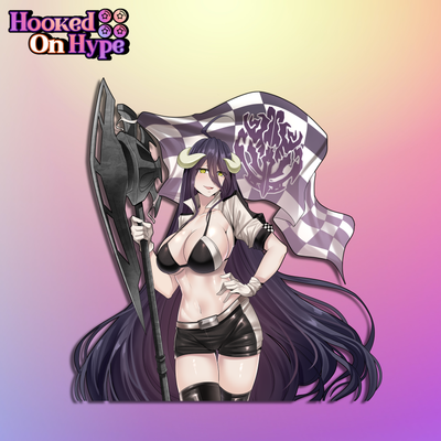Albedo Race Queen | Anime Sticker Decal (SFW & NSFW)