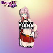 02 Zero Two Race Queen | Anime Sticker Decal (SFW & NSFW)