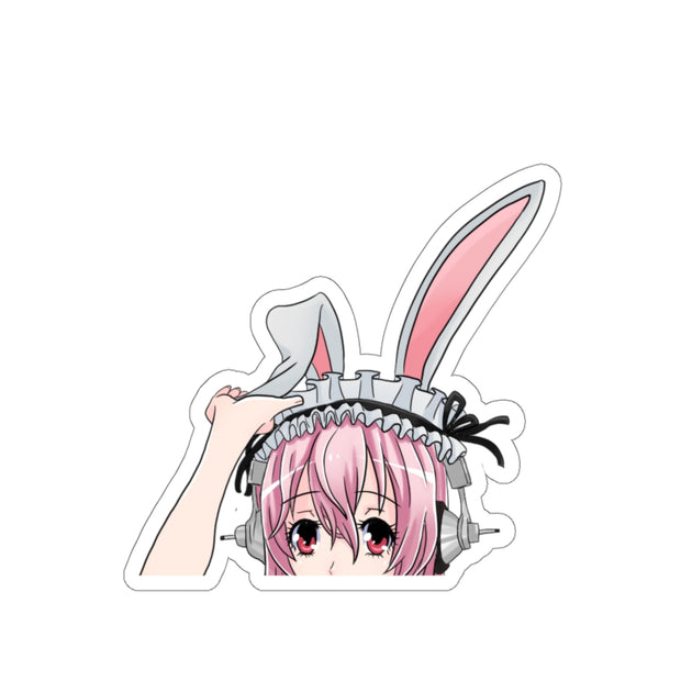 Super Sonico Die-Cut Peeker