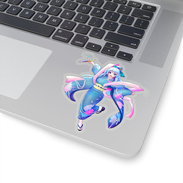 Aqua Kiss-Cut Stickers