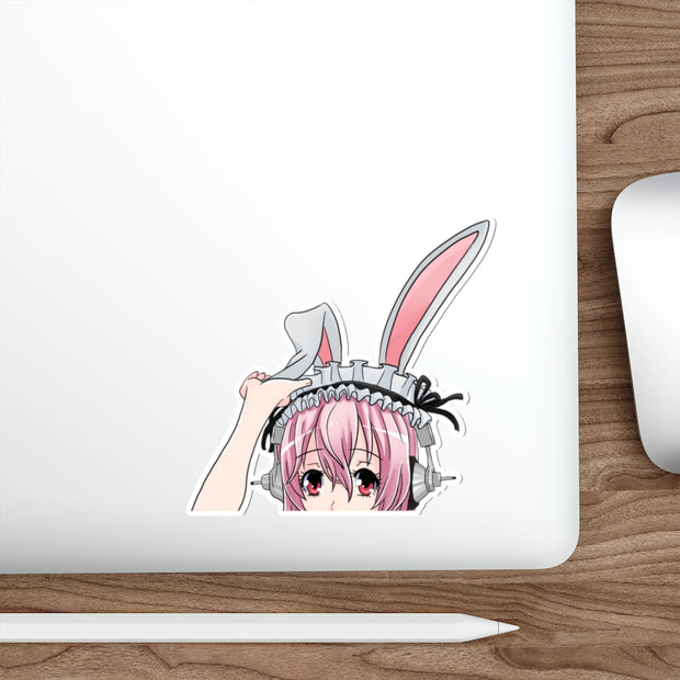 Super Sonico Die-Cut Peeker