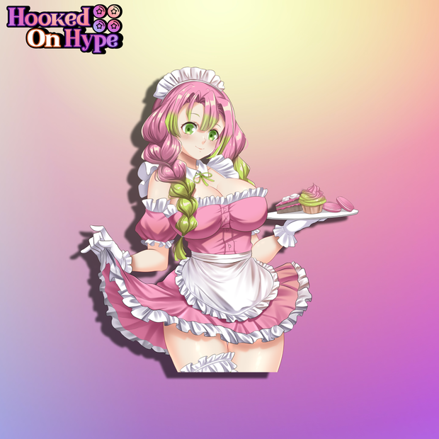 Mitsuri Maid | Anime Sticker Decal (SFW & NSFW)